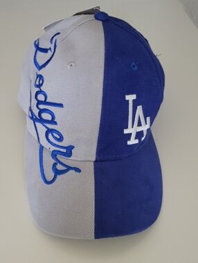 VTG 90s DREW PEARSON Los Angeles Dodgers Split Baseball Hat Men's Cap NWT MLB